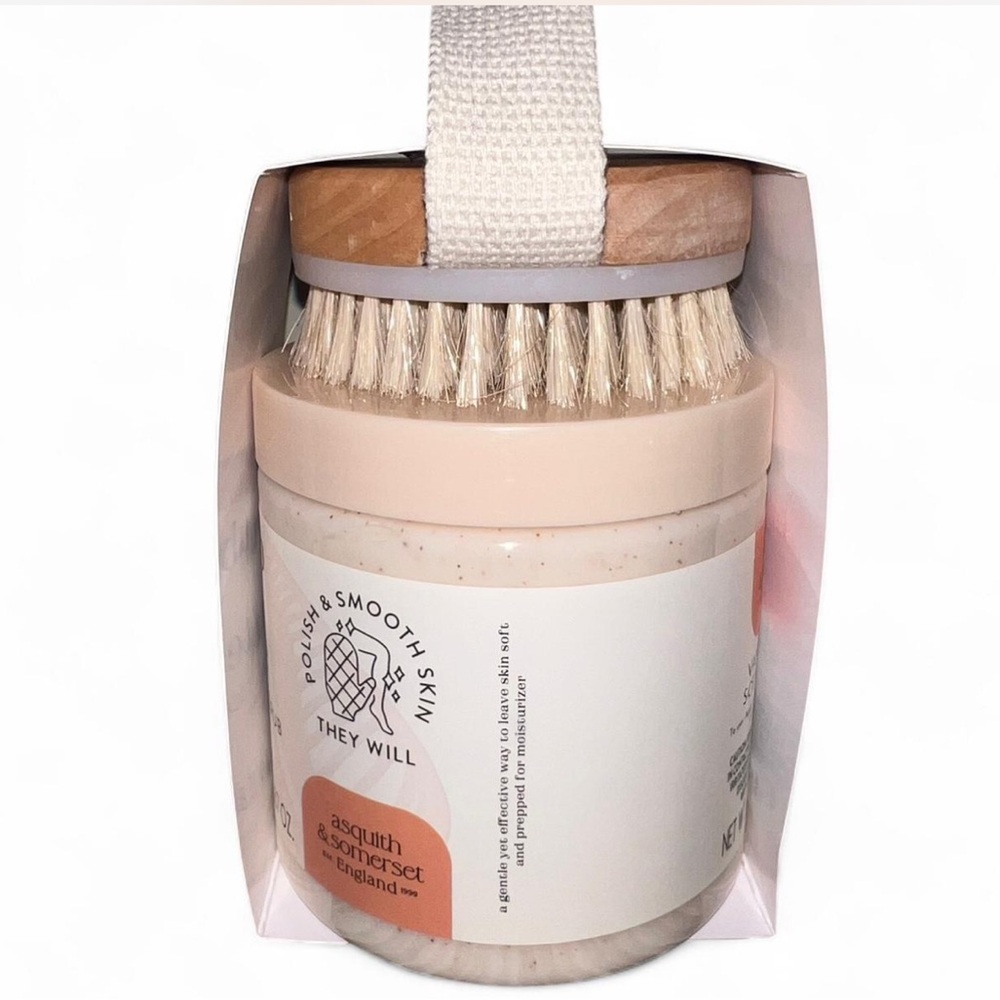Asquith & Somerset “I Scrub You a Latte” Vanilla Latte Scrub & Exfoliating Brush - Picture 5 of 5